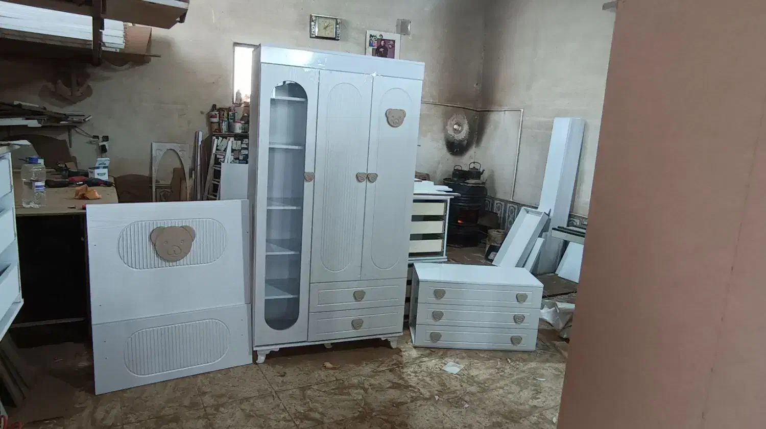 سیسمونی تخت کمد بچه|اسباب و اثاث بچه|تبریز, |دیوار