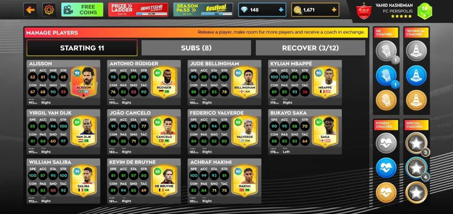 اکانت دریم لیگ نیمه مکس|کنسول، بازی ویدئویی و آنلاین|ملکشاهی, |دیوار