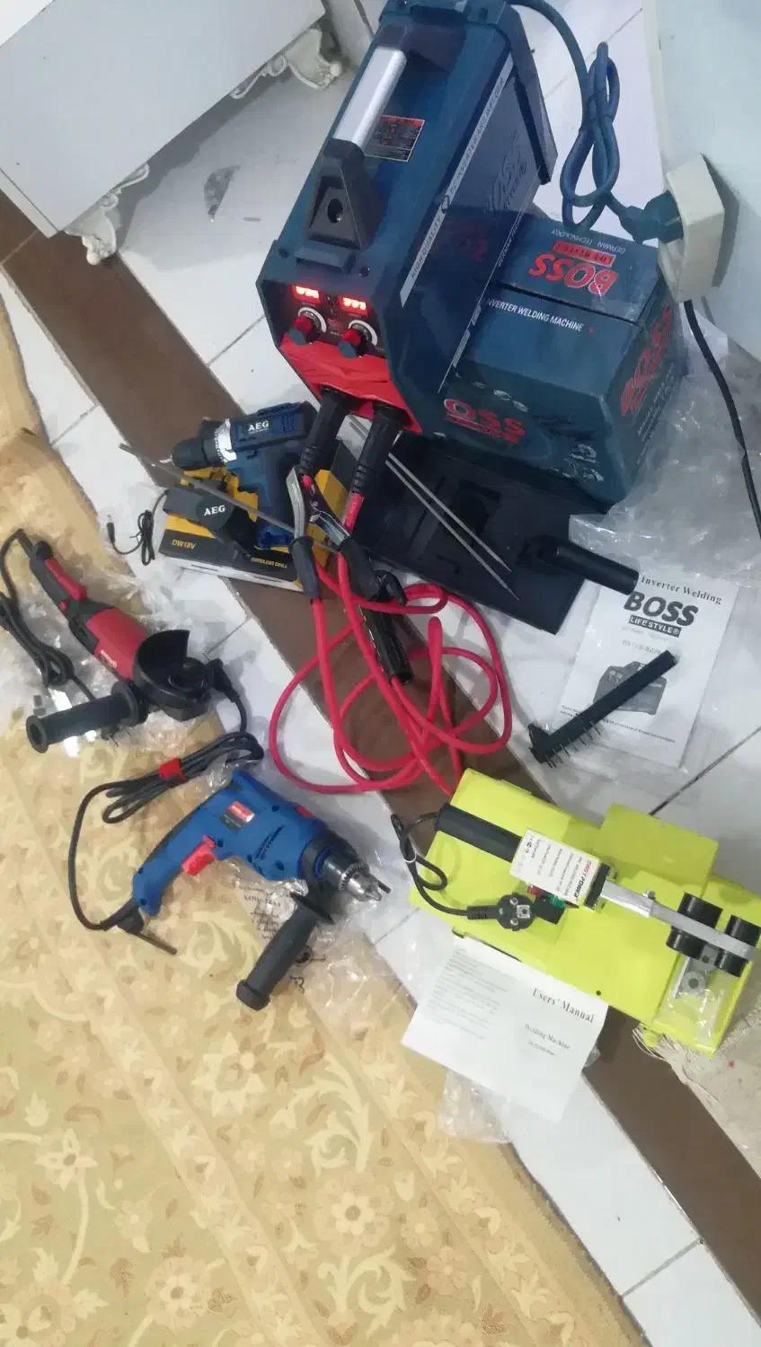 دستگاه جوش 400امپردریل چکشی بوش فرز بوش|ابزارآلات|گنبد کاووس, |دیوار