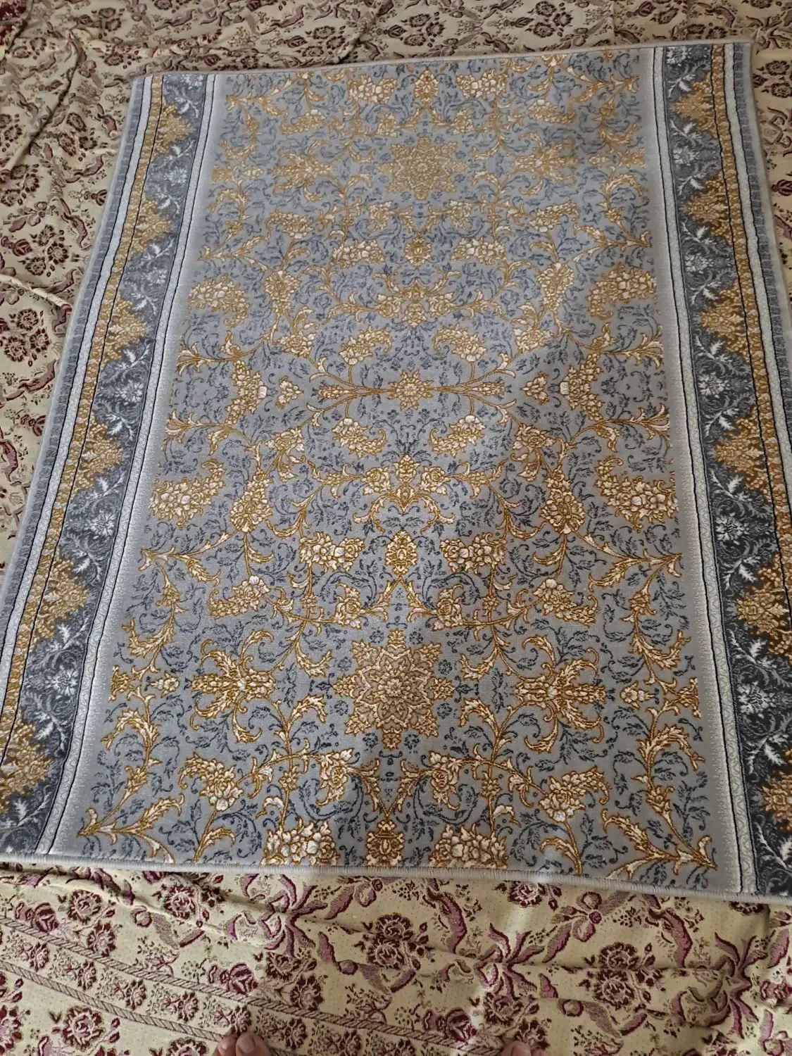 ۲ عدد فرش کناره یک و نیم در یک و ۲۰|فرش|ورامین, خیر آباد|دیوار