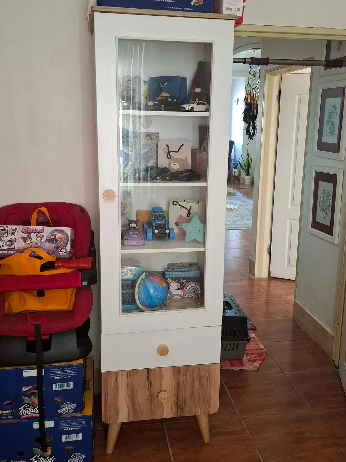 تخت و کمد ویترینی کودک نوجوان|تخت و سرویس خواب|تنکابن, |دیوار