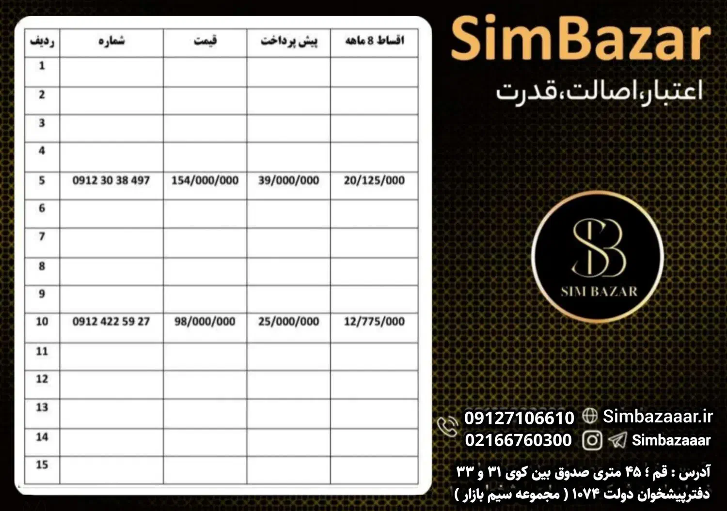 912-0-896-486|سیمکارت|ارومیه, |دیوار