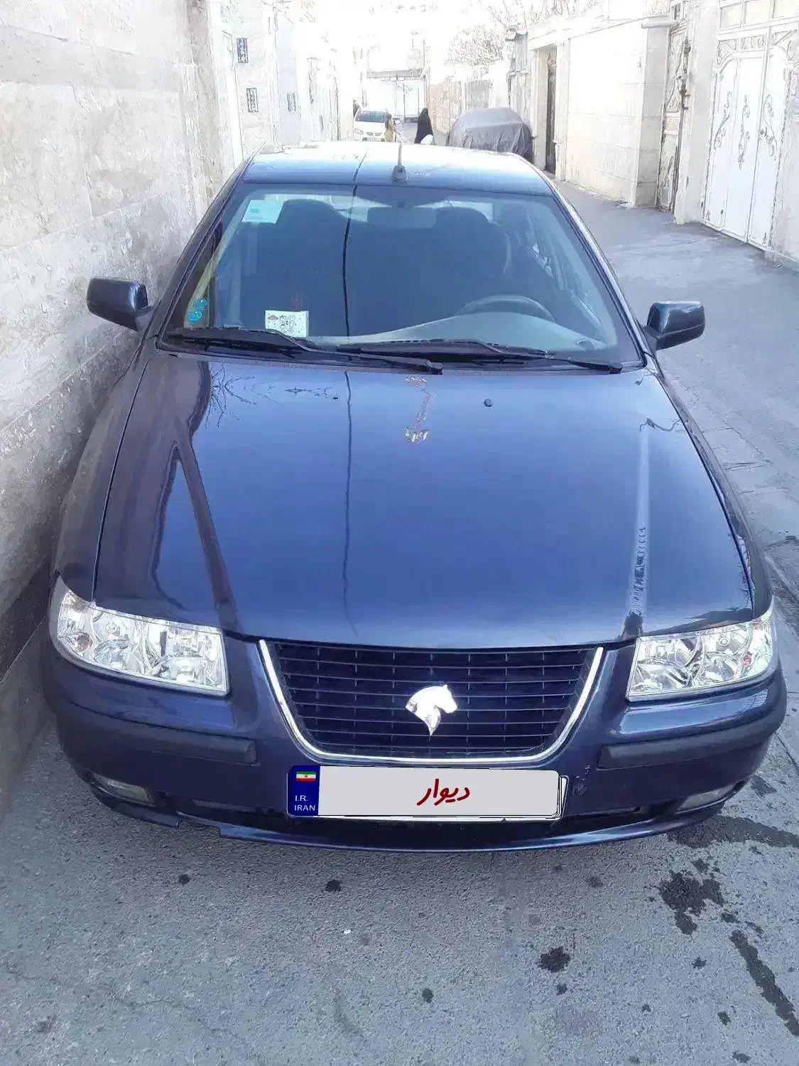 سمند ۹۷ EF7  رنگ آبی متالیک با رینگ صلیبی|خودرو سواری و وانت|رباط‌کریم, انجم آباد|دیوار