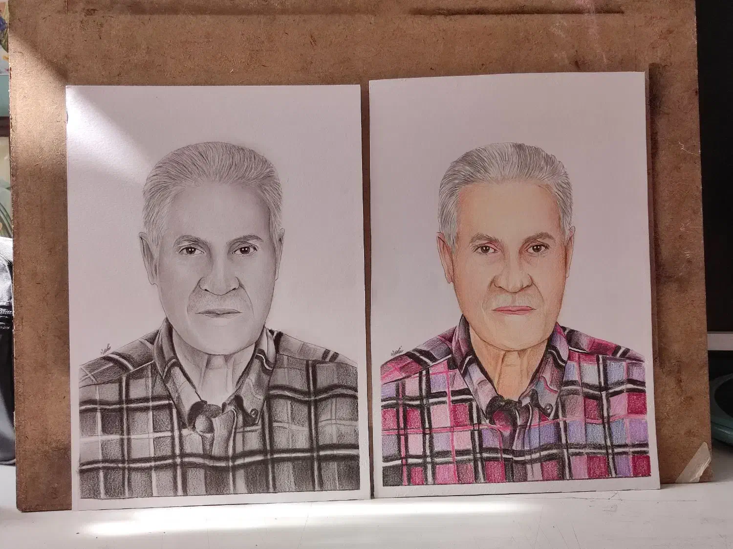 نقاشی چهره|تابلو، نقاشی، عکس|رشت, استادسرا|دیوار