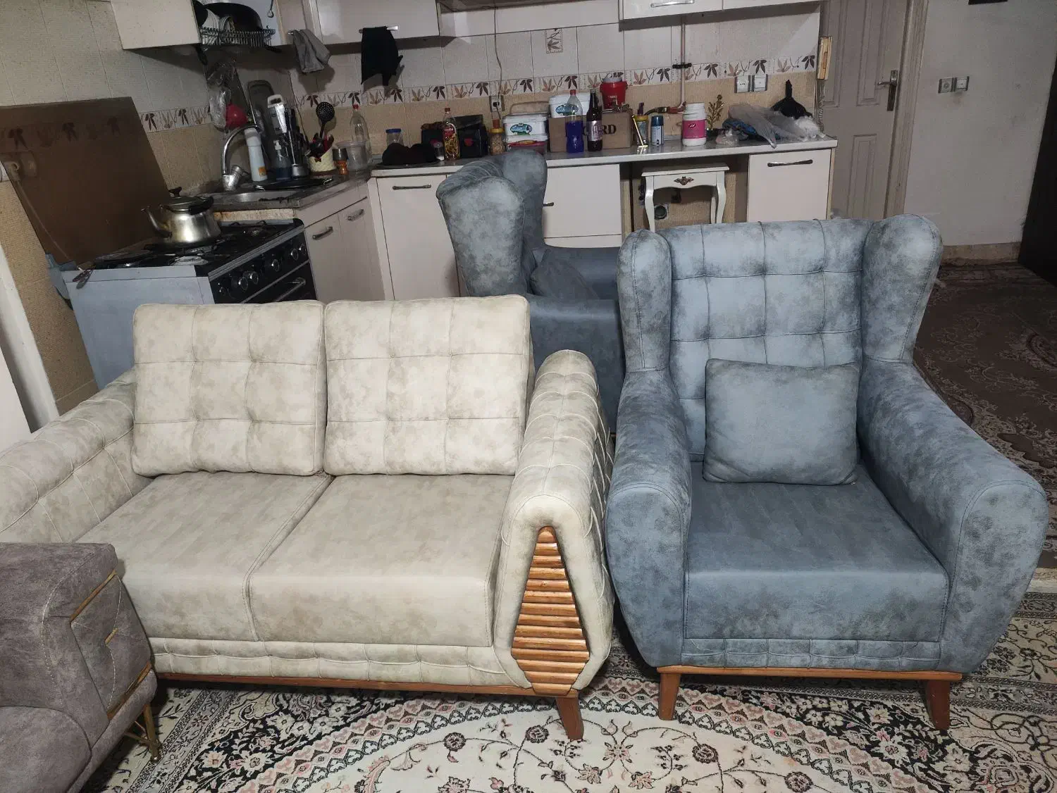 مبل ۷ نفره راحتی|مبلمان خانگی و میز عسلی|علی‌آباد کتول, |دیوار