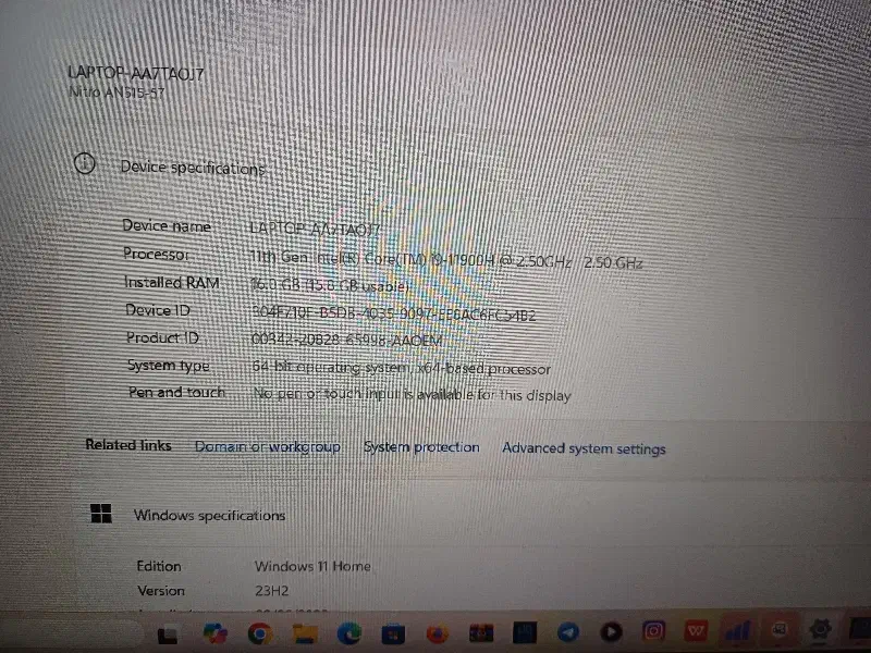 لپ تاپ ایسر nitro5|رایانه همراه|اصفهان, دشتستان|دیوار