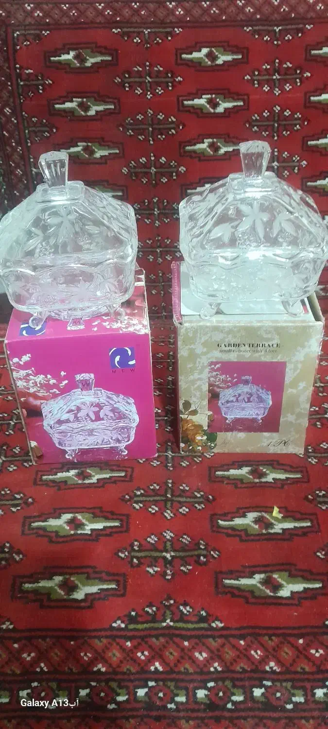 دوعددقنددان کیرستالی زیبا|ظروف سرو و پذیرایی|قم, کیوانفر|دیوار