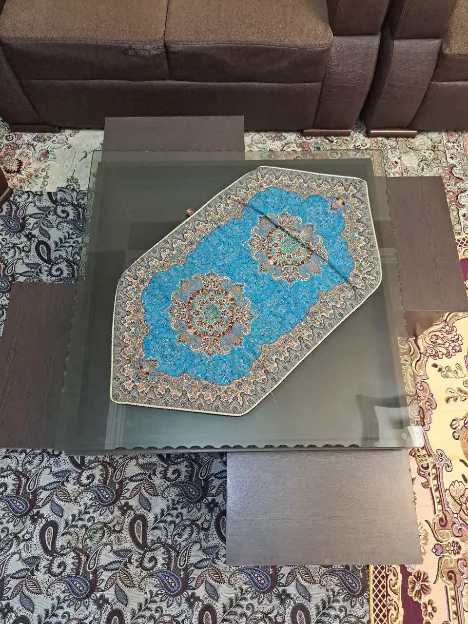 میز جلو مبلی به همراه عسلی|مبلمان خانگی و میز عسلی|گرگان, |دیوار