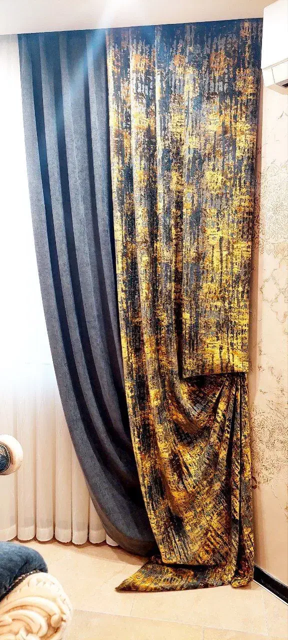 پرده دکوری سلطنتی با تور مناسب نشیمن|پرده، رانر، رومیزی|مشهد, آزادشهر|دیوار