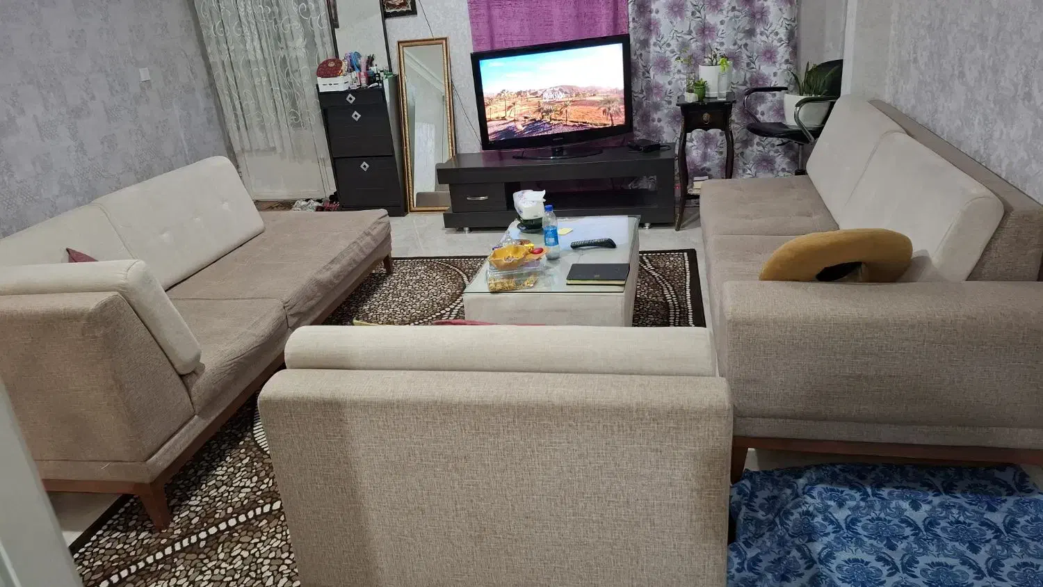 مبل ال تی وی 9 نفره|مبلمان خانگی و میز عسلی|تهران, فرحزاد|دیوار