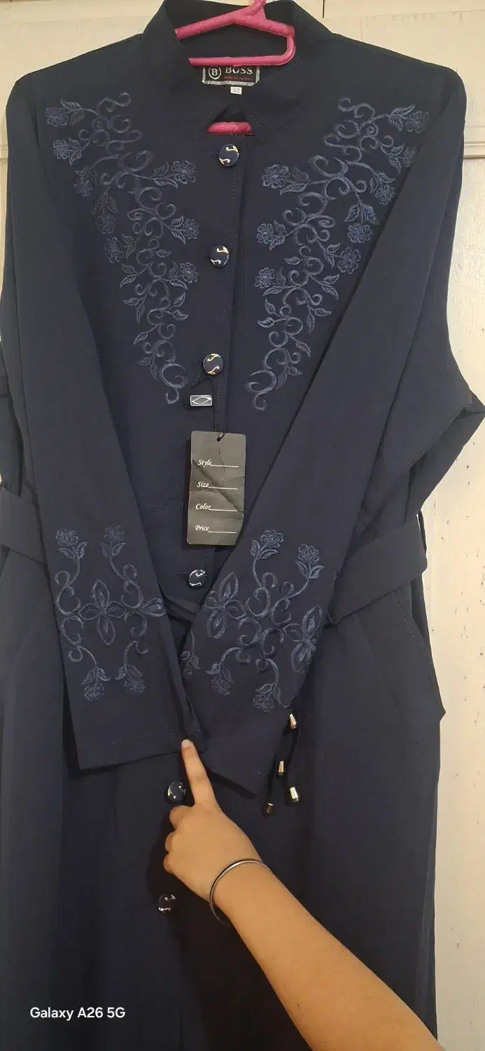 مانتو رنگ سرمه ای|لباس|قشم, |دیوار