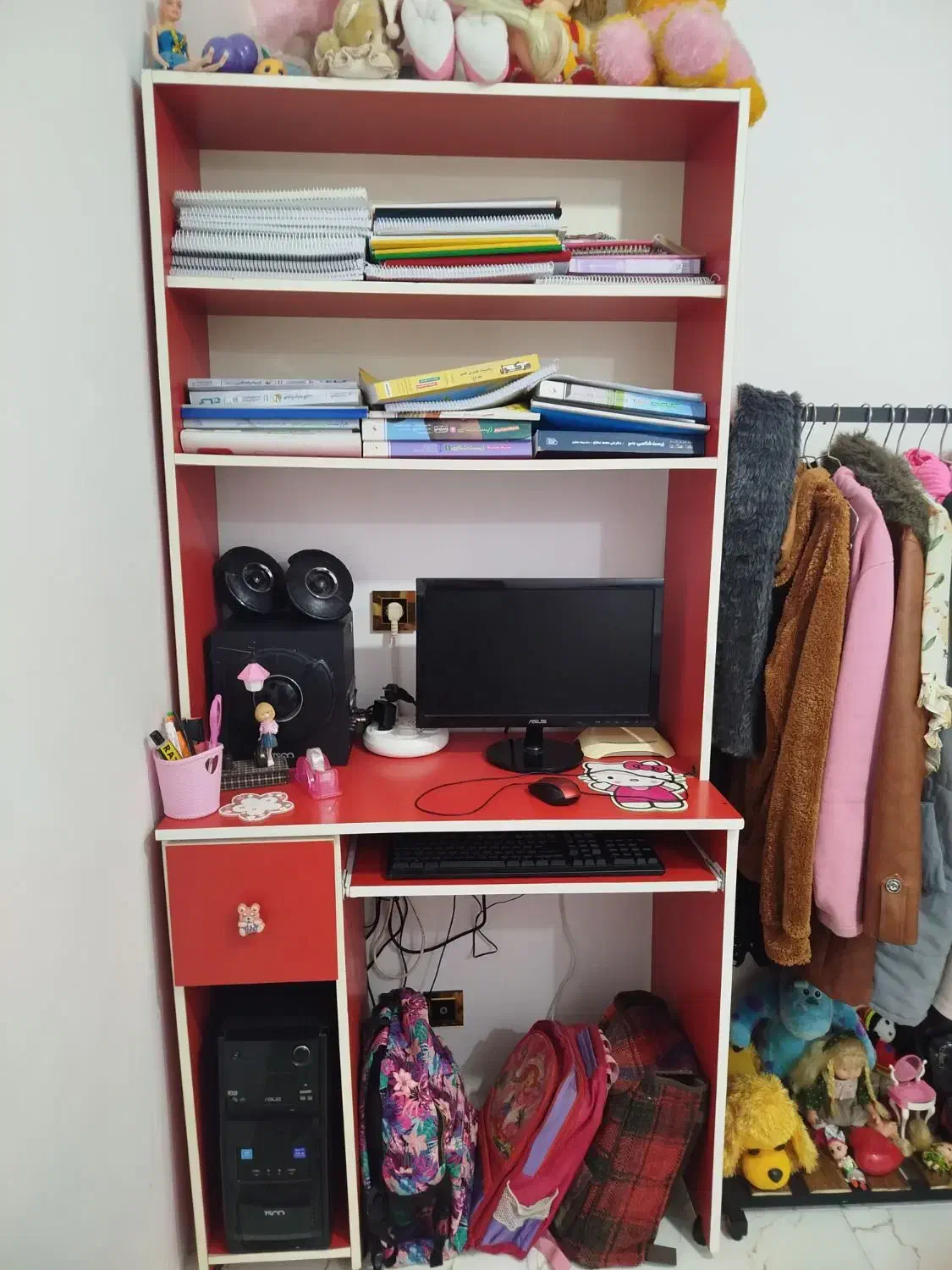 میز کامپیوتر و کتابخانه|میز تحریر و کامپیوتر|قائم‌شهر, |دیوار