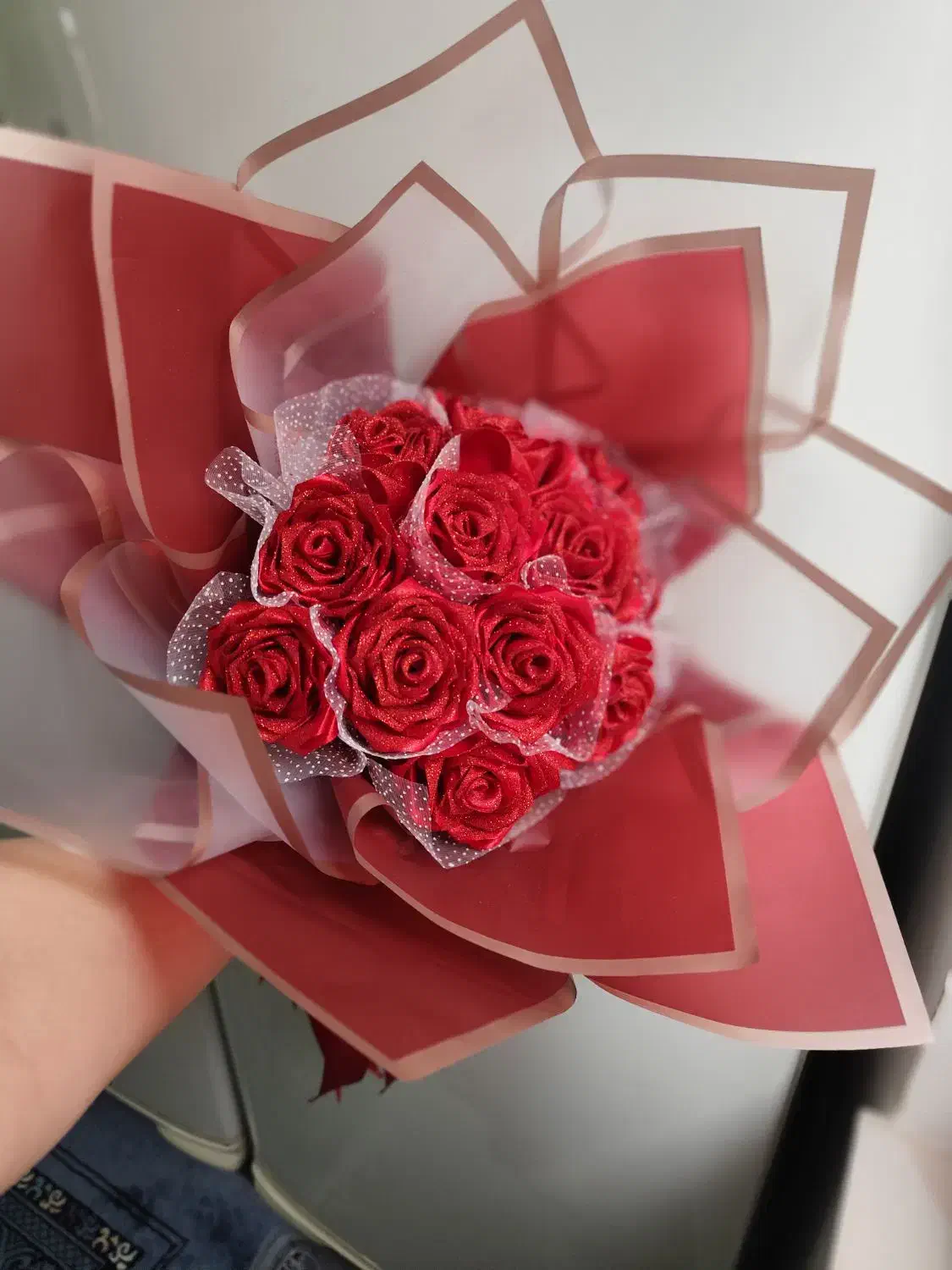 گل ربانی و کریستال|گل مصنوعی|سنندج, |دیوار