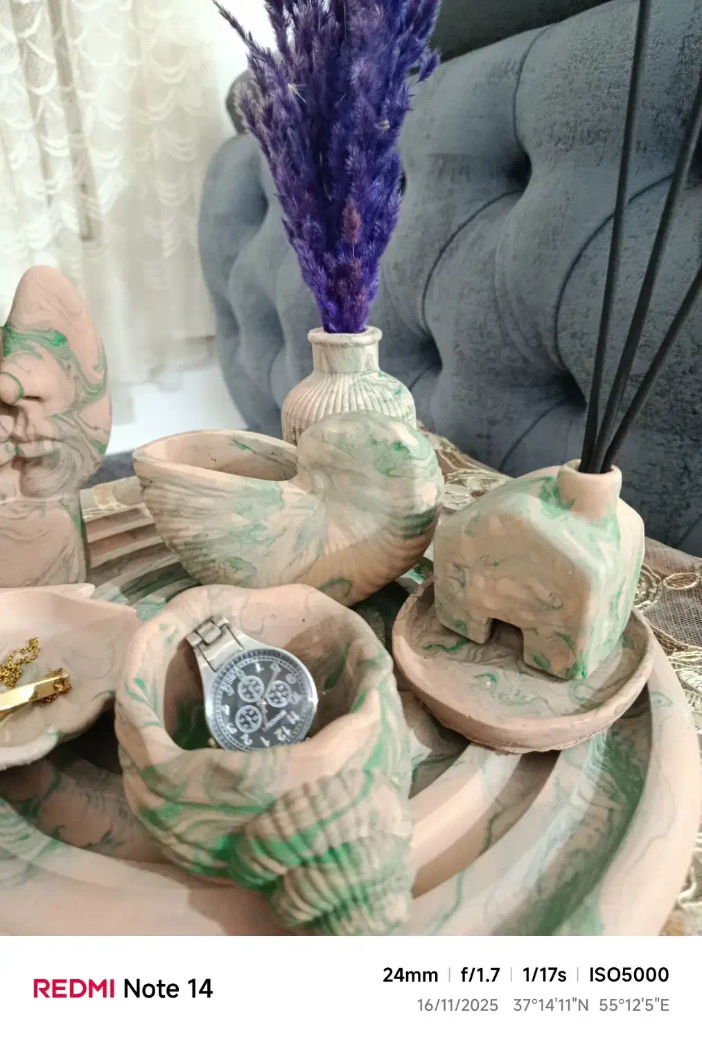 ست رومیزی جاعودی|مجسمه، تندیس، ماکت|گنبد کاووس, |دیوار