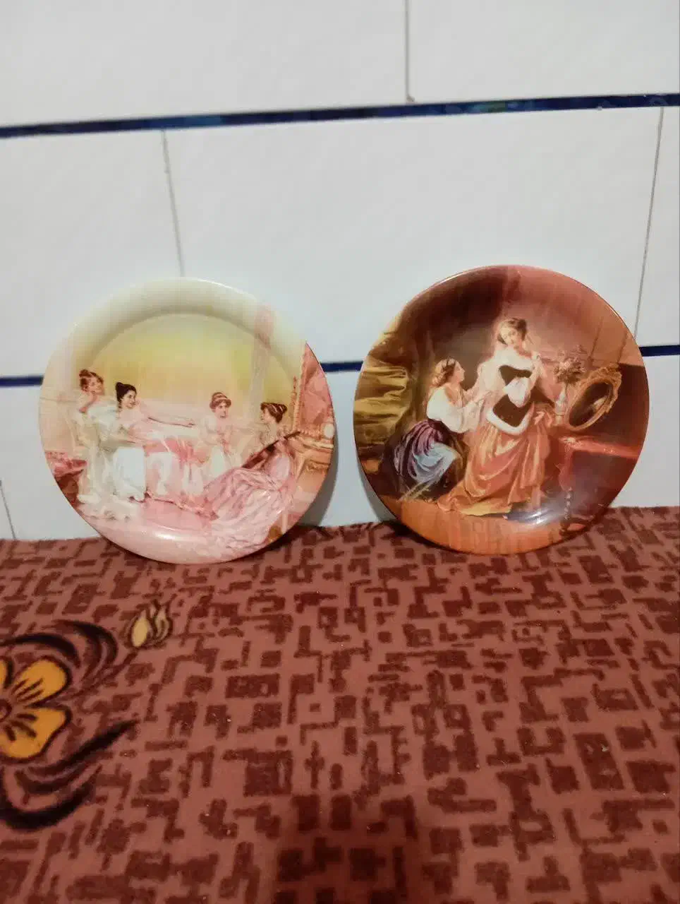 بشقاب چینی دیوار کوب طوس۶عدد|صنایع دستی و سایر لوازم تزئینی|نظرآباد, نجم آباد|دیوار