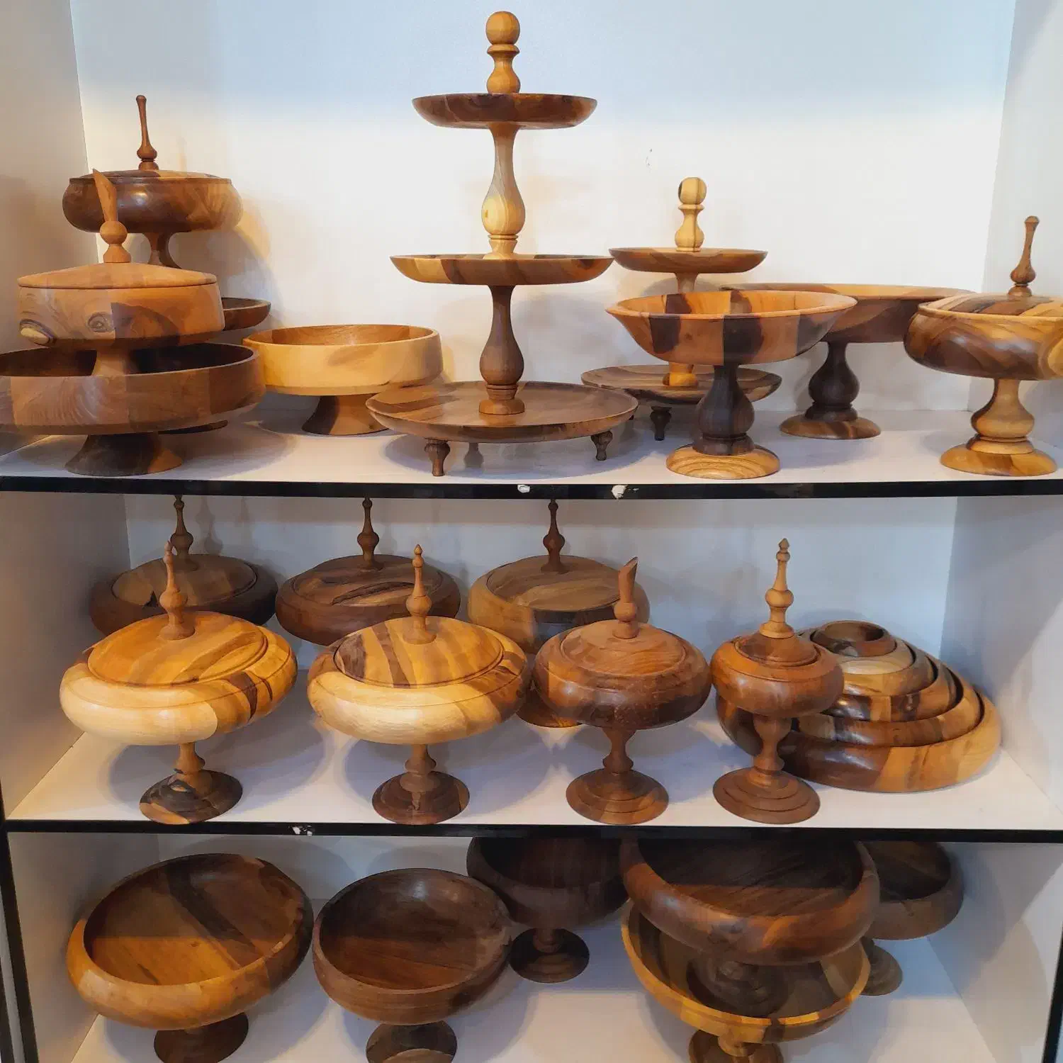 سرویس چوبی گردو در چند مدل اک|ظروف سرو و پذیرایی|قم, شهرک فاطمیه|دیوار