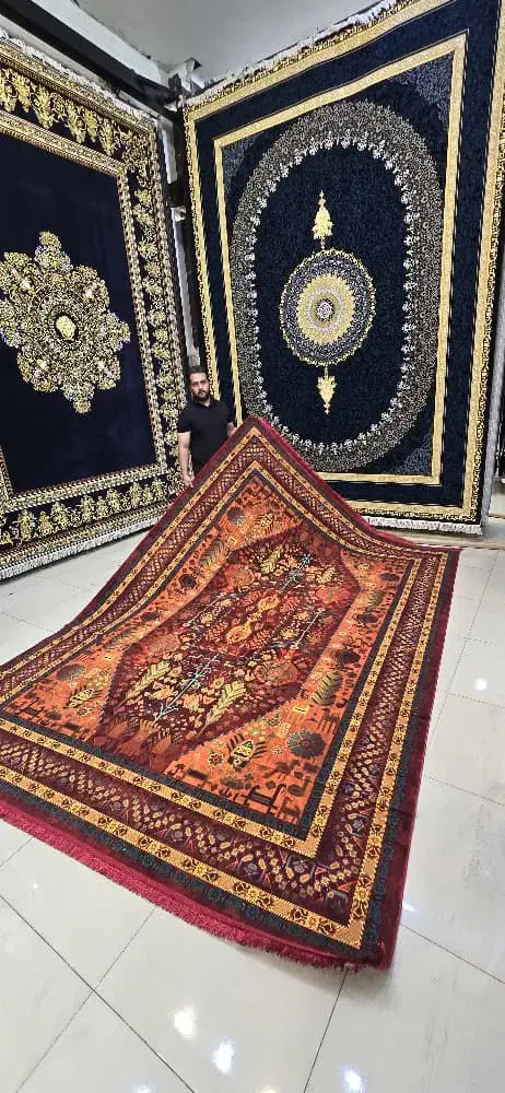 فرش لاله/با فرش نـو،رنگـی تـازه به زندگـی‌ات بـده/|فرش|هندیجان, |دیوار