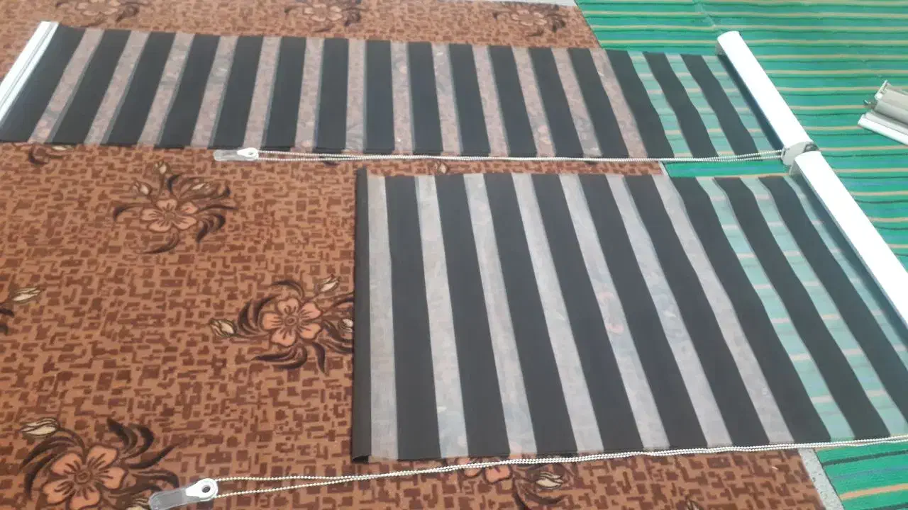 سه عدد پرده زبرا|پرده، رانر، رومیزی|بانه, |دیوار