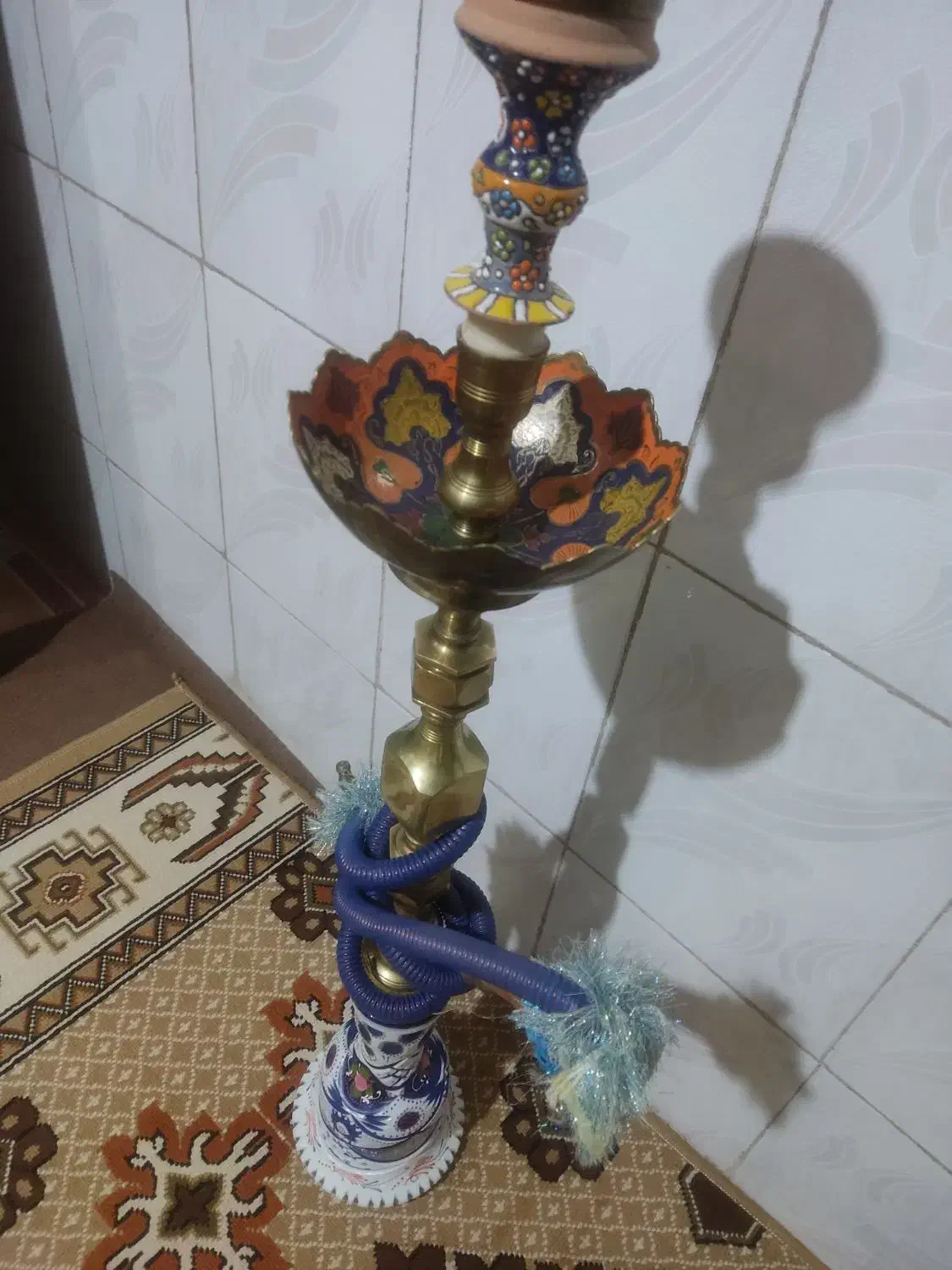 قلیون نو تنباکو نخورده تمام برنج|زیورآلات و اکسسوری|قزوین, |دیوار