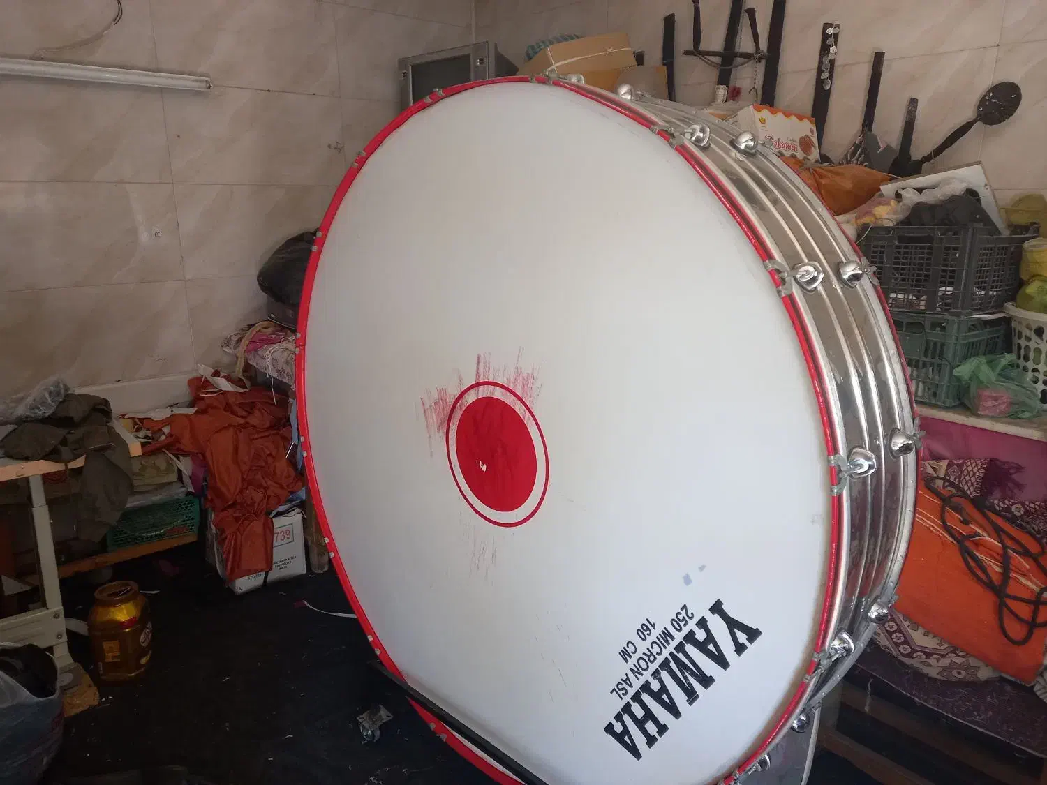 طبل ۱۶۰ سانتی  با پایه|درام و پرکاشن|قرچک, صالح آباد|دیوار