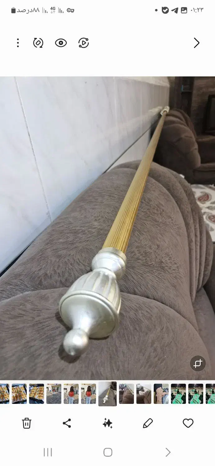 فروش میله پرده ۳متری|پرده، رانر، رومیزی|امیدیه, |دیوار