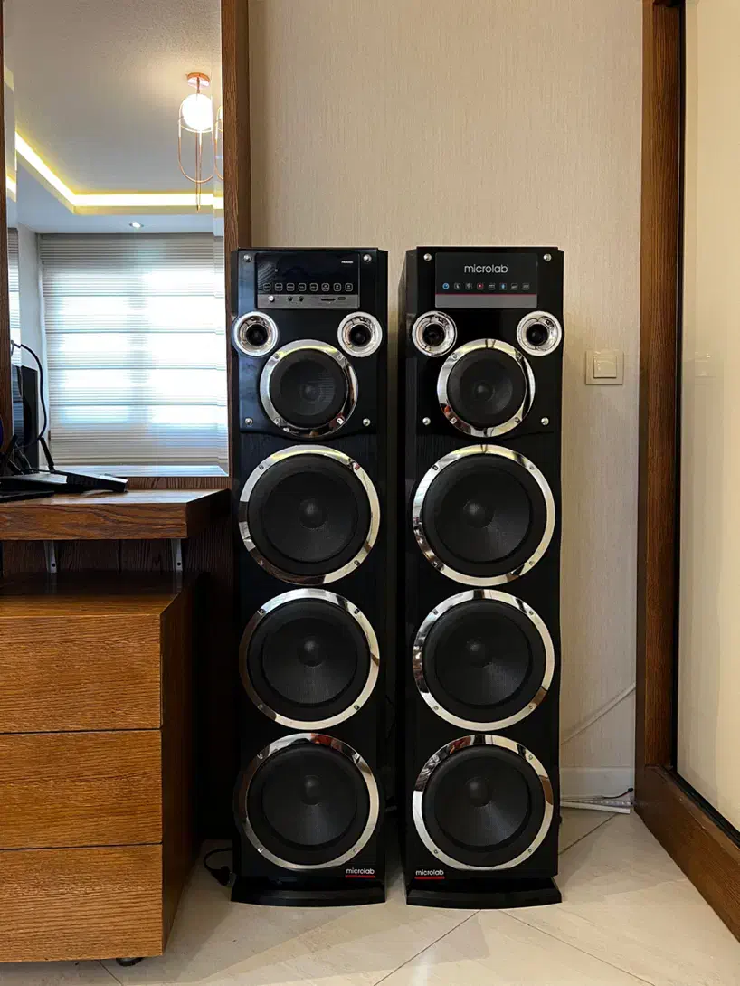 اسپیکر میکرولب|سیستم صوتی خانگی|اصفهان, باغ دریاچه|دیوار