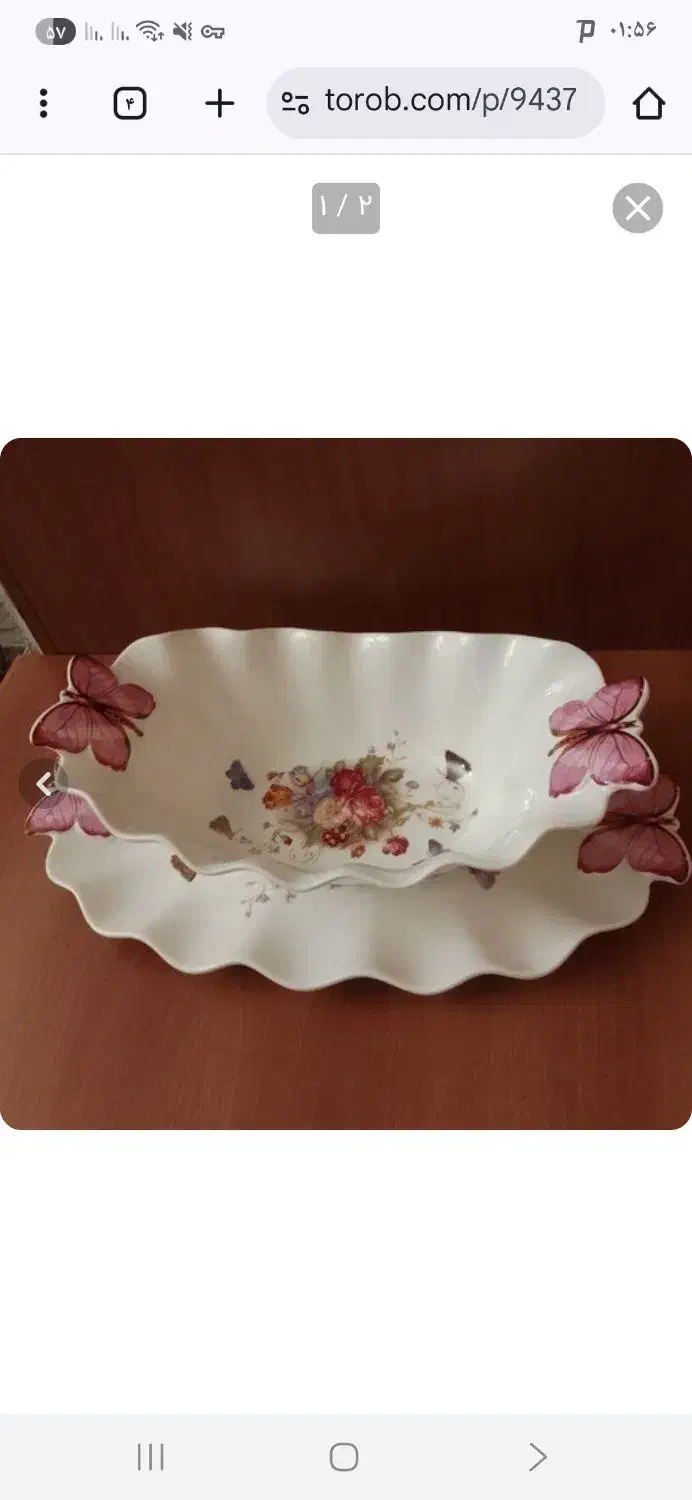 کاسه بشقاب|ظروف سرو و پذیرایی|کاشان, باغ فین|دیوار