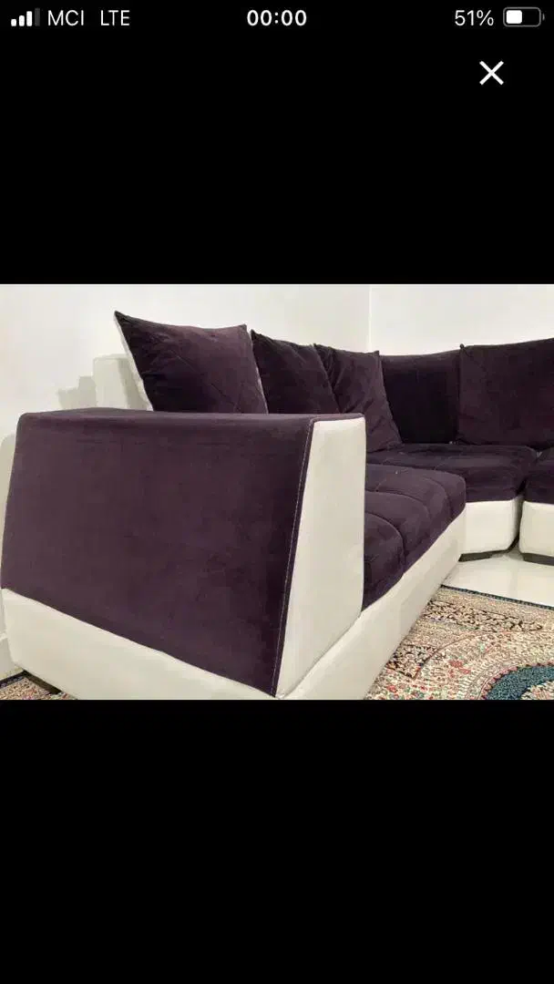 مبل کاناپه (سبک ال)|مبلمان خانگی و میز عسلی|رشت, انصاری|دیوار