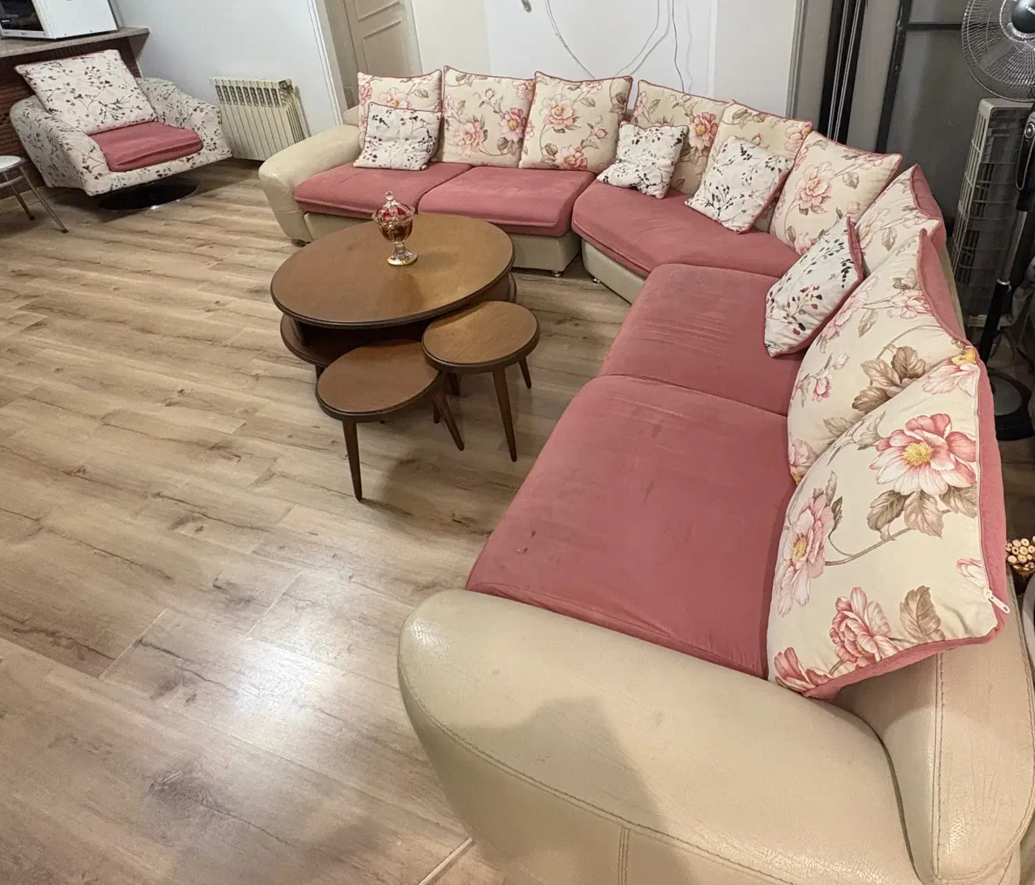 مبل ۷ نفره +۱|مبلمان خانگی و میز عسلی|بابل, |دیوار