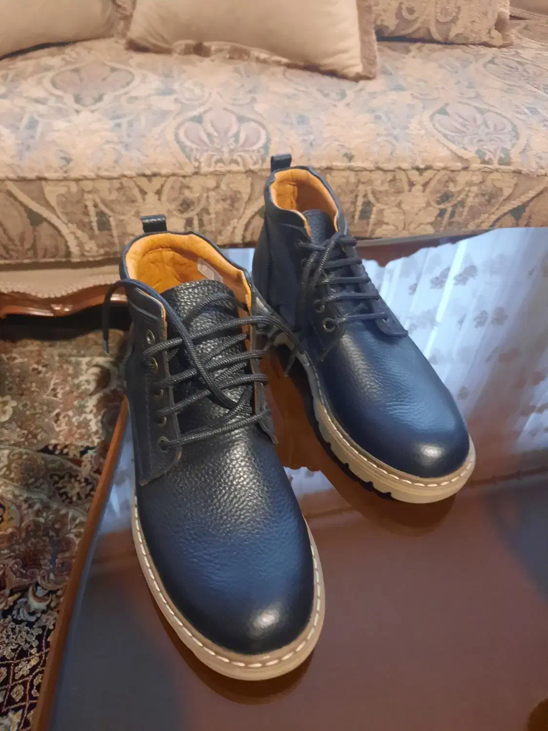 نیم بوت چرم صفر|کیف، کفش، کمربند|نقده, |دیوار