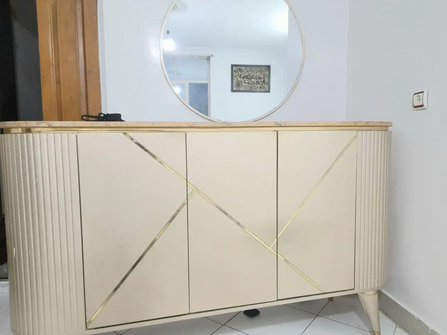 ست اینه وکنسول وتی وی بسیار زیبا وشیک|بوفه، ویترین، کنسول|تهران, وصفنارد|دیوار