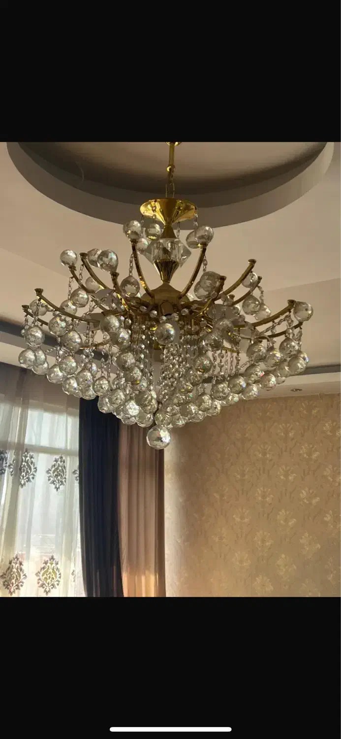 لوستر عالی جناب آب طلا|لوستر و چراغ آویز|پردیس, فاز ۱|دیوار