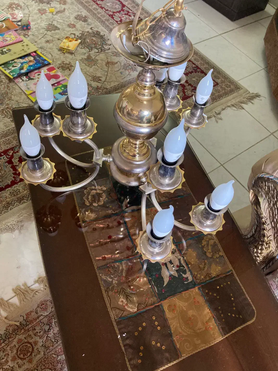 لوستر|لوستر و چراغ آویز|اصفهان, لنبان|دیوار