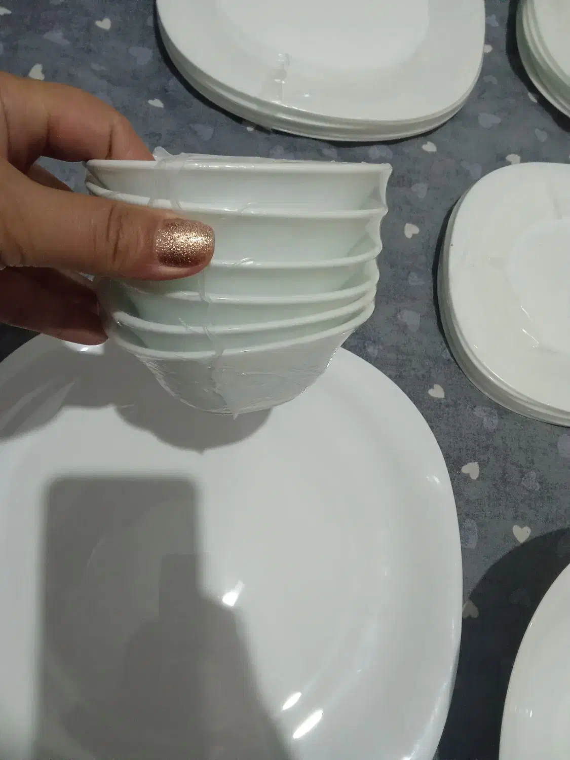 سرویس ۲۶ پارچه ارکوپال سفید ساده با قیمت مقطوع|ظروف سرو و پذیرایی|پاکدشت, پاکدشت (مامازند)|دیوار