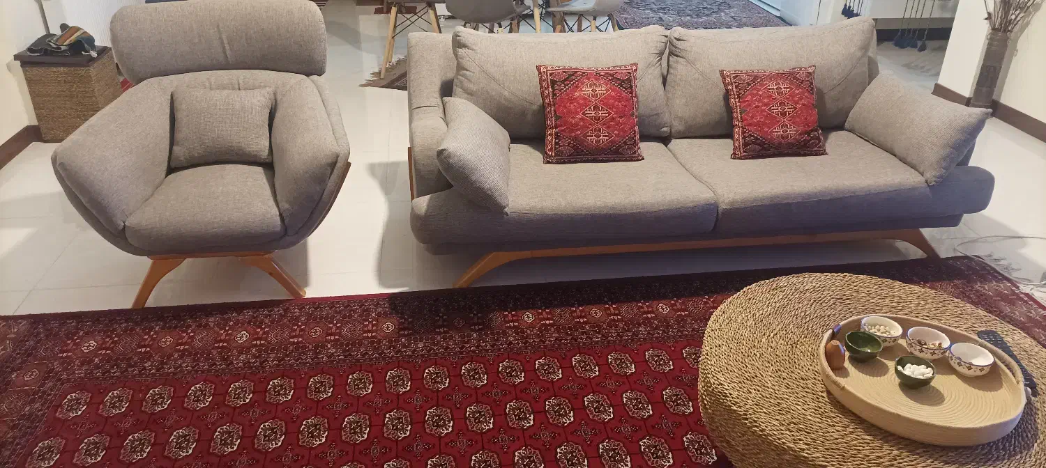 نیم ست راحتی و نهارخوری|مبلمان خانگی و میز عسلی|مشهد, امیریه|دیوار