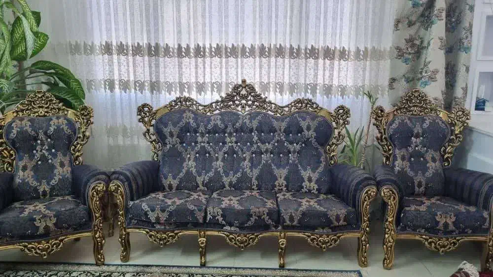 مبل سلطنتی 9 نفره|مبلمان خانگی و میز عسلی|زنجان, |دیوار