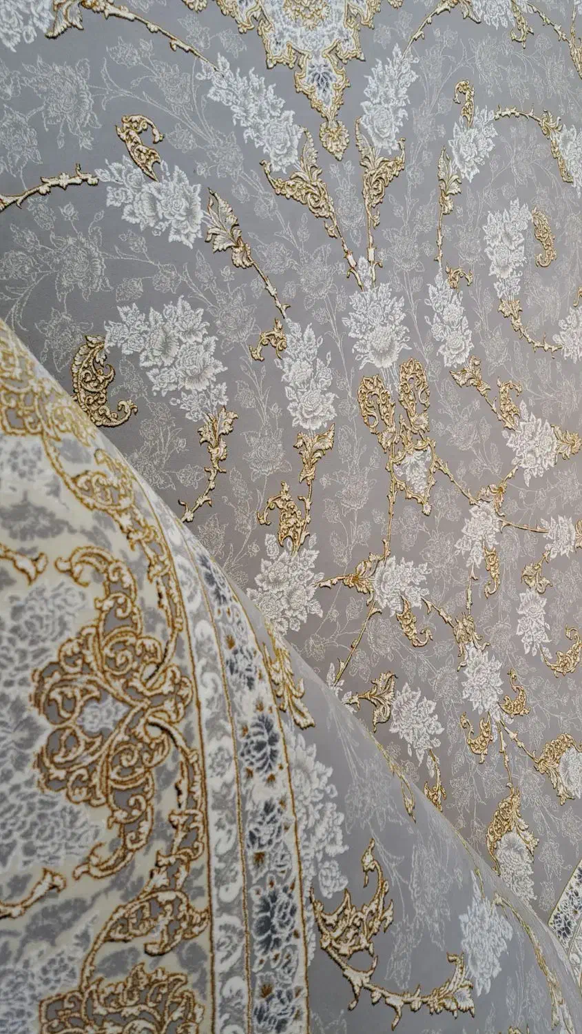 فرش ۱۲۰۰ شانه طوسی طلایی|فرش|همدان, |دیوار