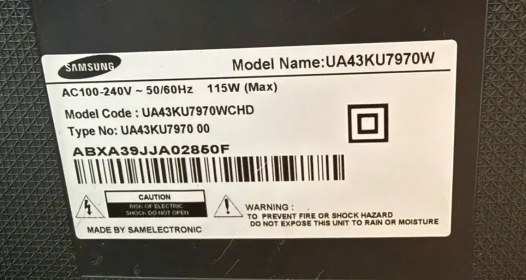 تلوزیون  ۴۳ سامسونگ|تلویزیون و پروژکتور|تفت, |دیوار