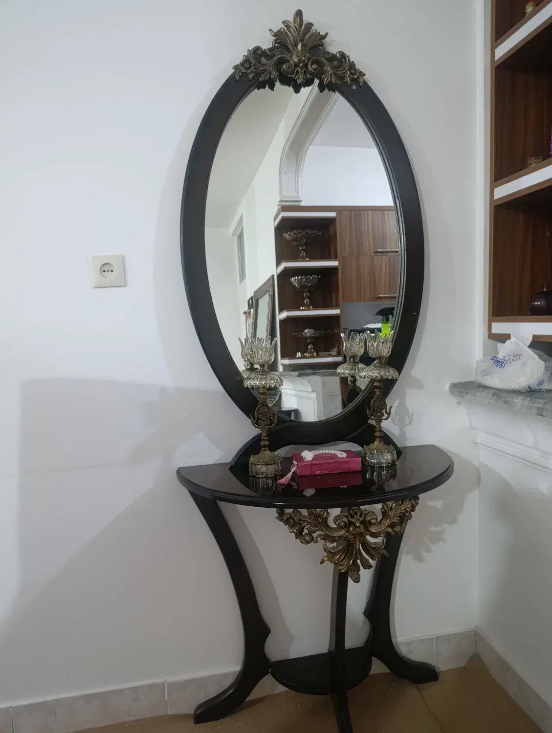 اینه کنسول|بوفه، ویترین، کنسول|قم, باغ شریفی|دیوار