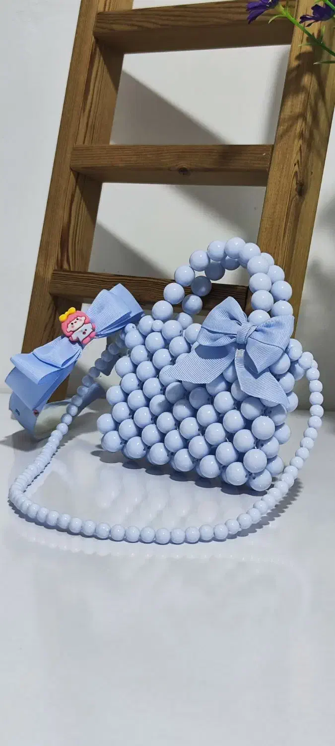 کیف مرواریدی(مینی بگ)همراه با تل سر ست قیمت300.000|کیف، کفش، کمربند|مهاباد (آذربایجان غربی), |دیوار