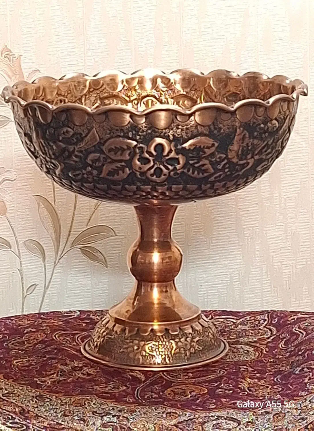 ظروف مسی پذیرایی|صنایع دستی و سایر لوازم تزئینی|قم, سرحوض|دیوار