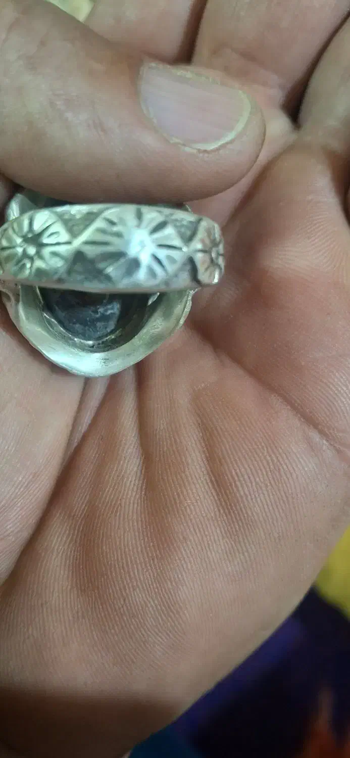 انگشتر نقره با نگین یاقوت سلیمانی|جواهرات|تبریز, |دیوار