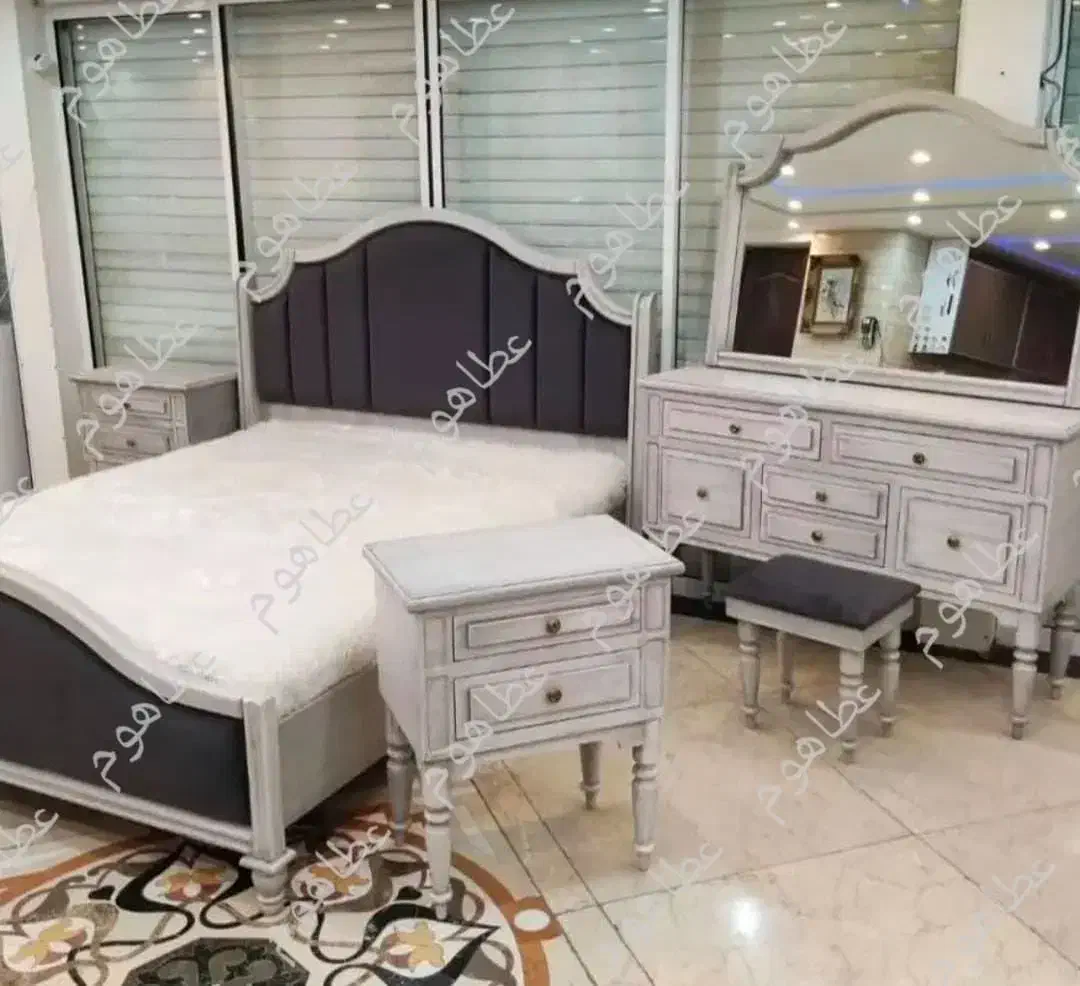 تشک/ ATA HOME/ تخت خواب مونیکا با رنگ پلی اورتان|تخت و سرویس خواب|کرج, گوهردشت|دیوار