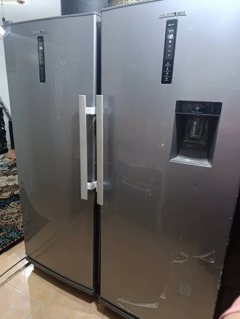یخچال دو قلوی جنرال استیل|یخچال و فریزر|قزوین, |دیوار