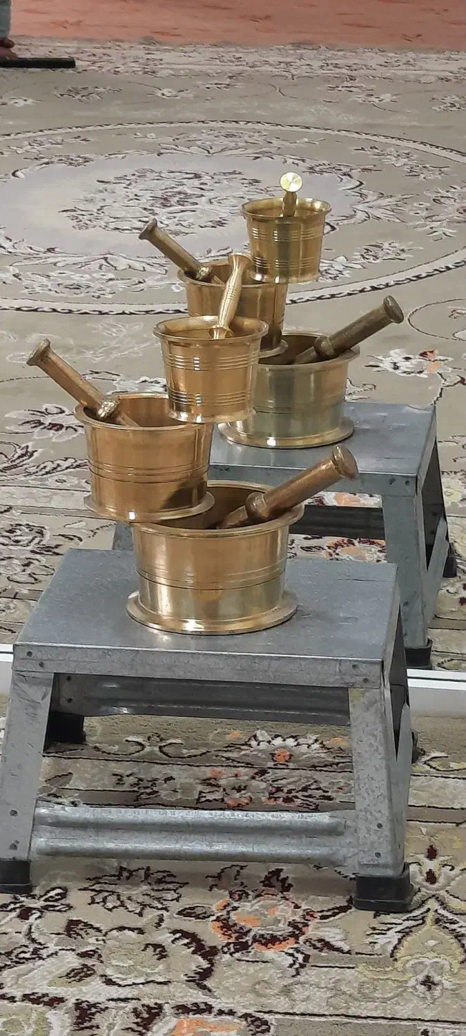 هاونگ ظروف پذیرایی قابلمه برنز سماور مس فلاکس کتری|کلکسیون اشیاء عتیقه|کرمانشاه, |دیوار