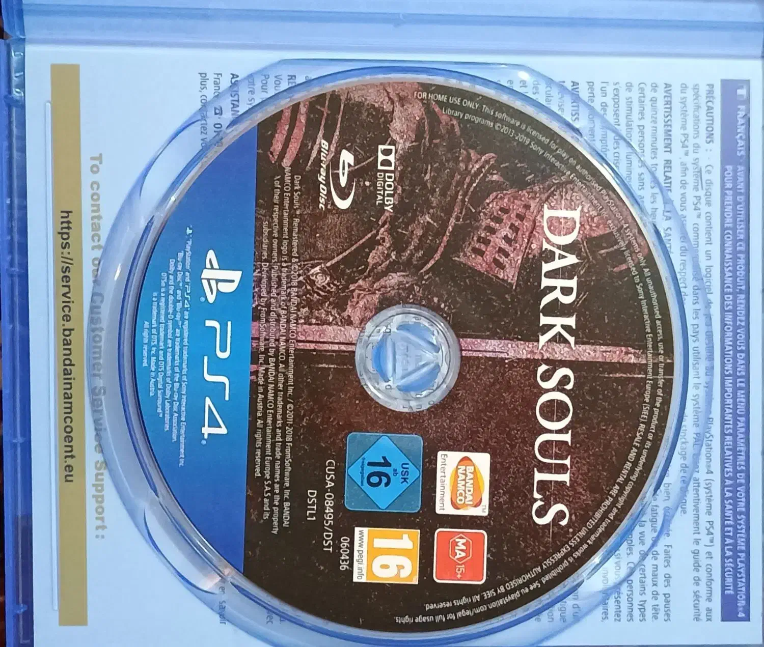 دیسک Ps4 Dark Souls 1|کنسول، بازی ویدئویی و آنلاین|اهواز, اهواز|دیوار