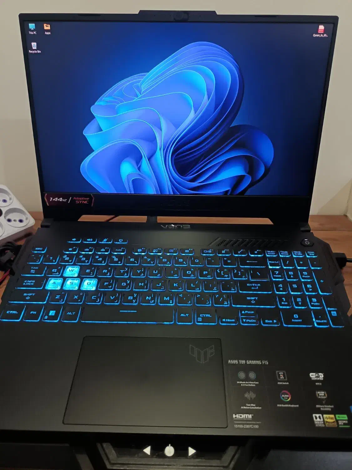 ASUS TUF Fx507zc4 با کیف و کول پد|رایانه همراه|اهواز, منبع اب|دیوار