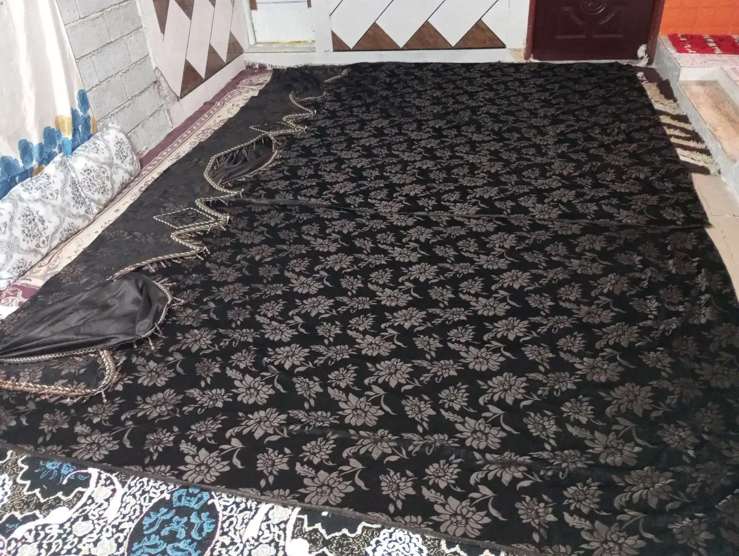 پرده عرض 4متر و طول 3متر|پرده، رانر، رومیزی|هندیجان, |دیوار