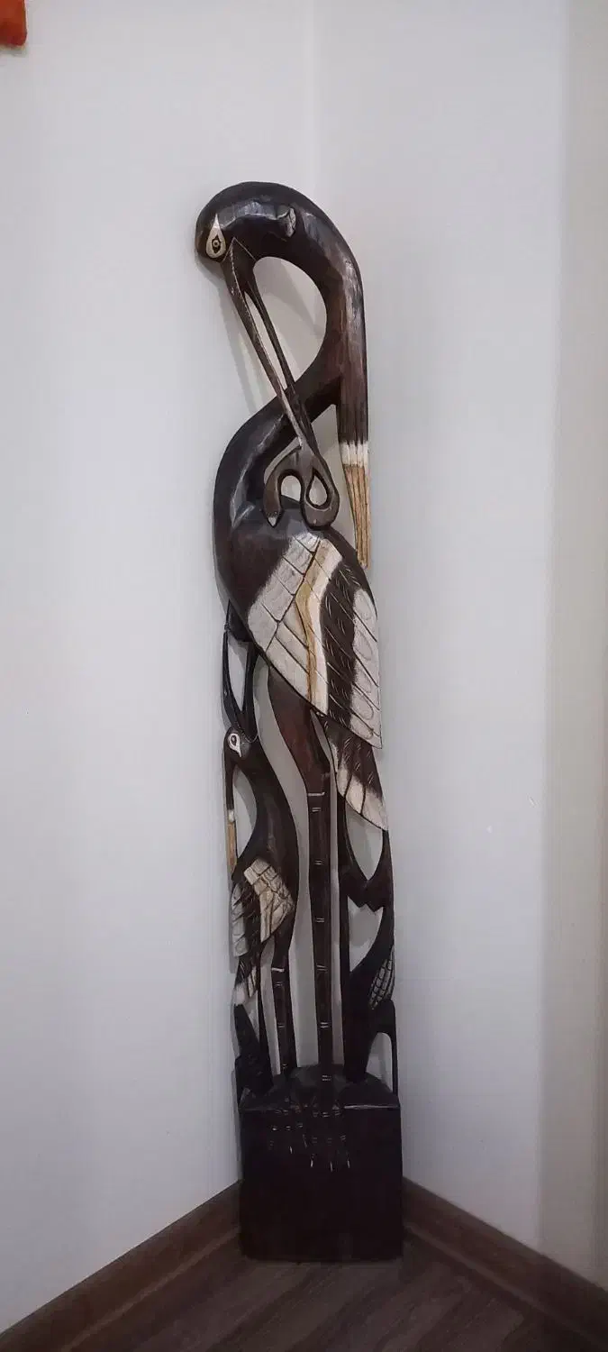 مجسمه چوب قو.یک تکه|مجسمه، تندیس، ماکت|کرج, کوی مهر|دیوار