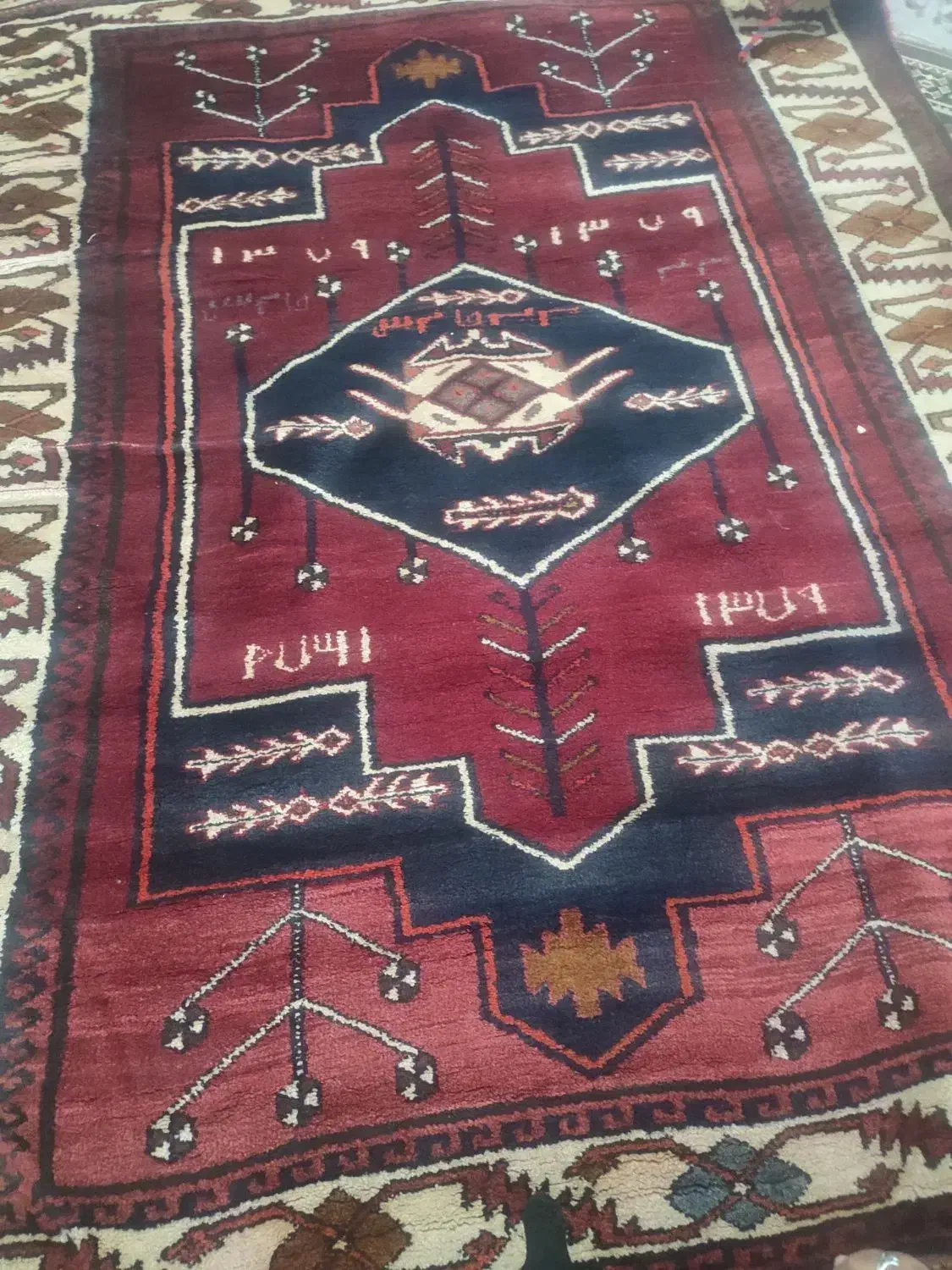 قالی دست بافت|فرش|دزفول, |دیوار